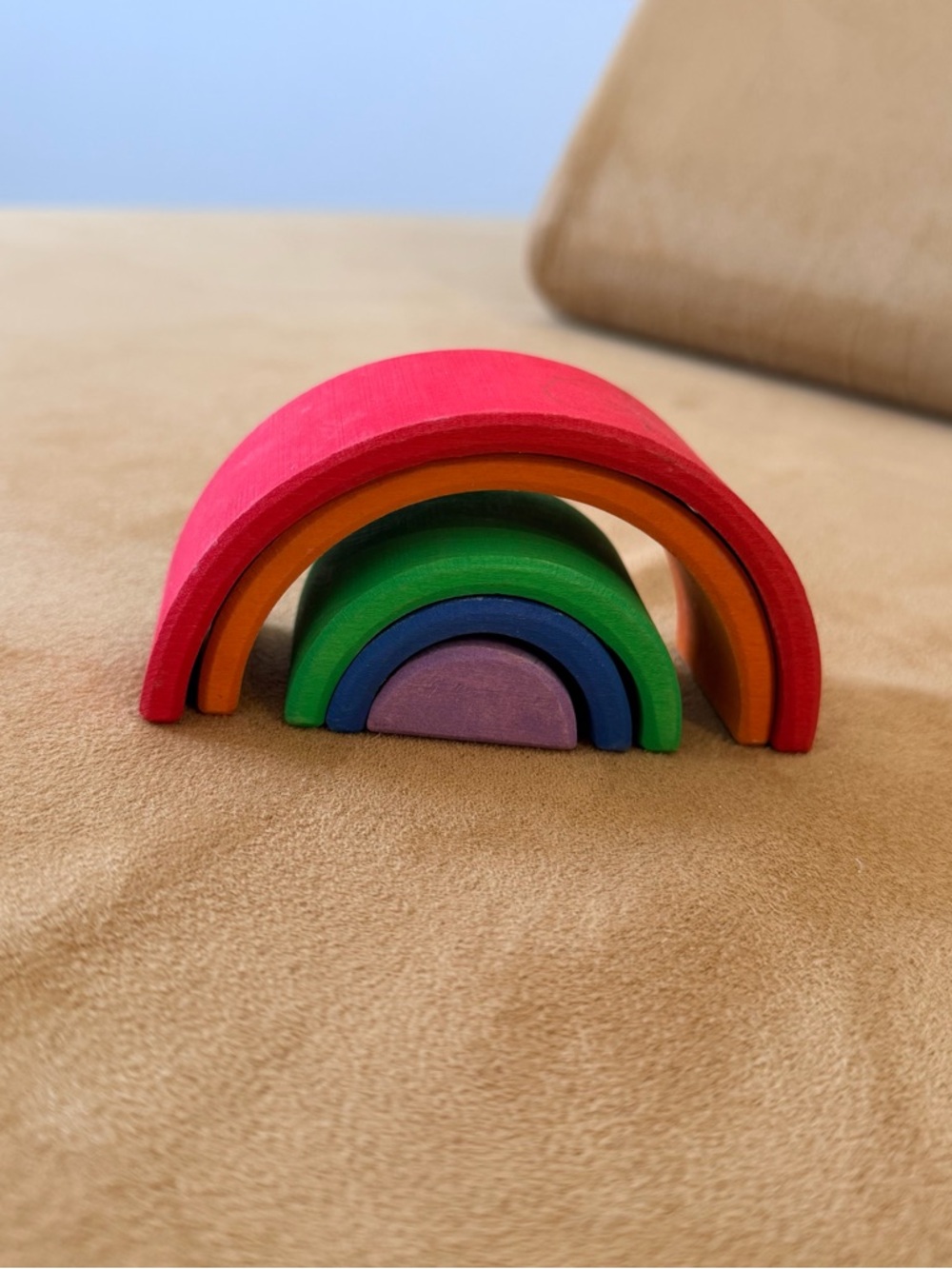 Sarah’s Silks Wooden Rainbow, MISSING YELLOW ARCH!